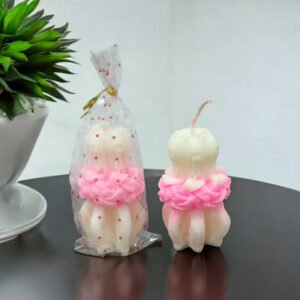Carved Candle (2nos) 4″- 84g