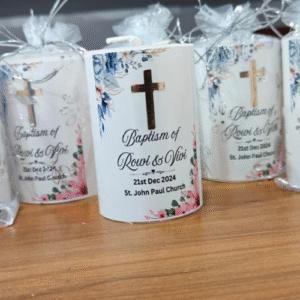Printed Pillar Candle (Single) 3″ - 98g