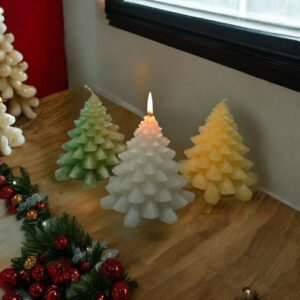Christmas Tree Candle (Single) 5″ - 250g